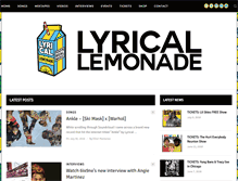 Tablet Screenshot of lyricallemonade.com